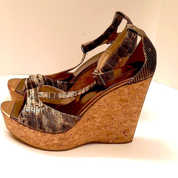 New Jimmy Choo Snakeskin Wedges Women’s US Size 10 - Picture 4 of 11